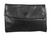 Vintage Gucci black leather fo