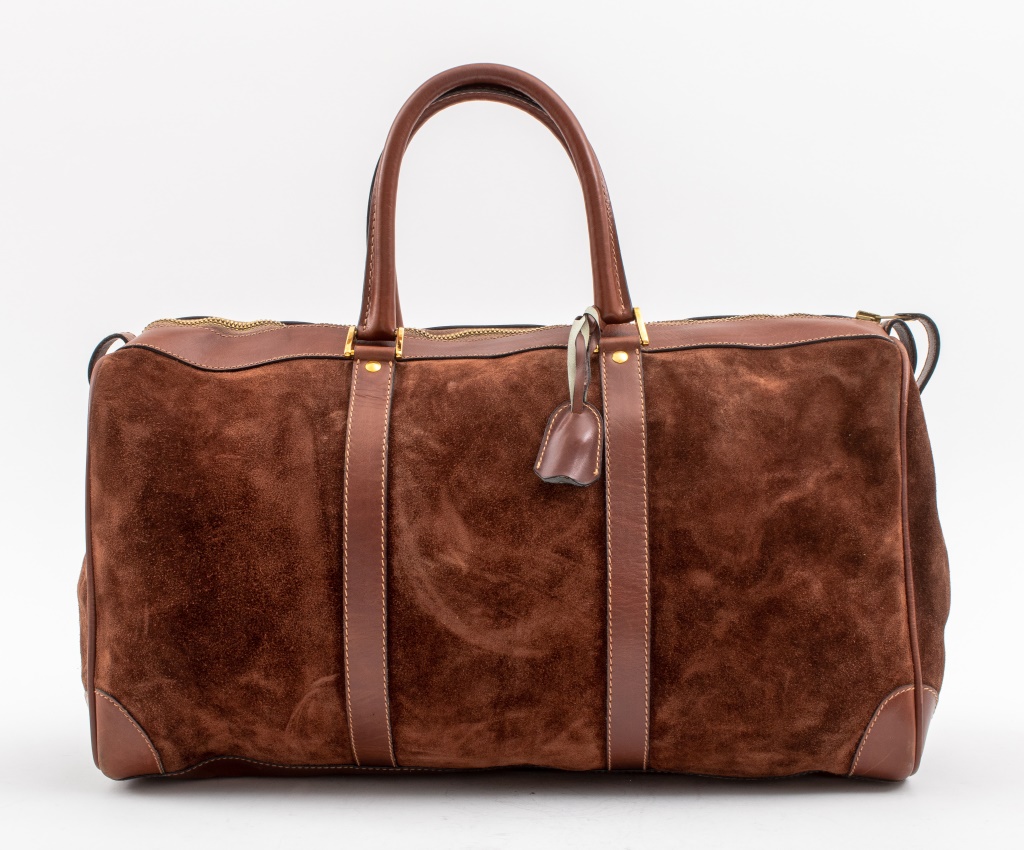 VINTAGE GUCCI BROWN SUEDE BAG