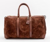 VINTAGE GUCCI BROWN SUEDE BAG