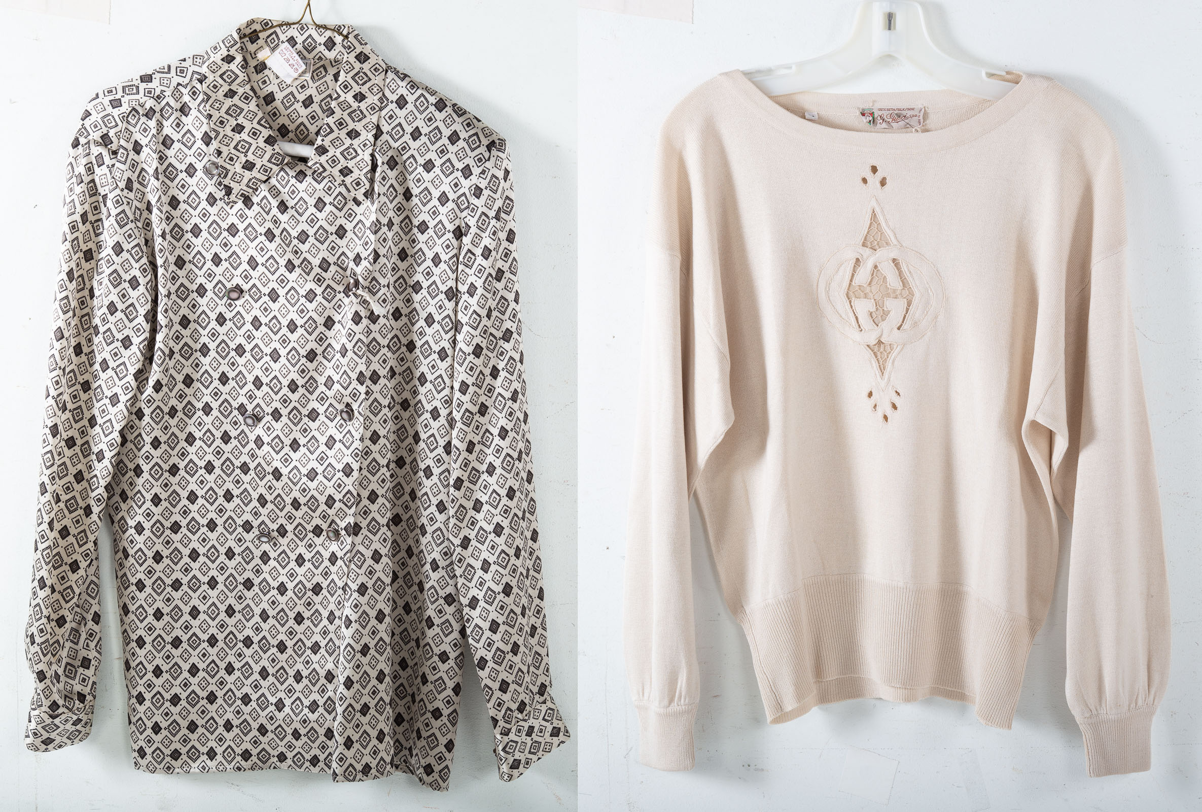 VINTAGE GUCCI SHIRT & SWEATER