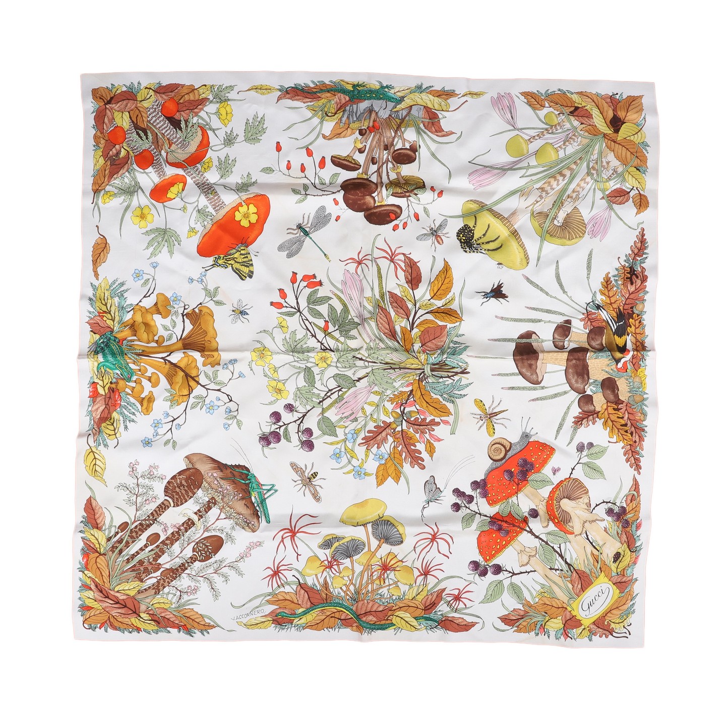 Vintage Gucci silk mushroom