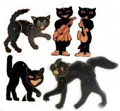 VINTAGE HALLOWEEN BLACK CAT DI