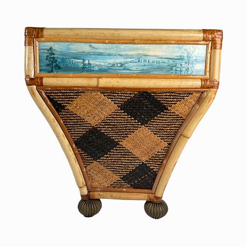 VINTAGE HAND CRAFTED WOVEN BOX BASE