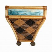 VINTAGE HAND CRAFTED WOVEN BOX