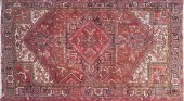 VINTAGE HAND KNOTTED WOOL HERI