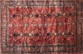 VINTAGE HAND KNOTTED WOOL SARO