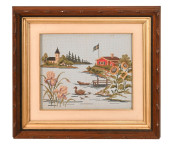 VINTAGE HAND MADE NEEDLEPOINT