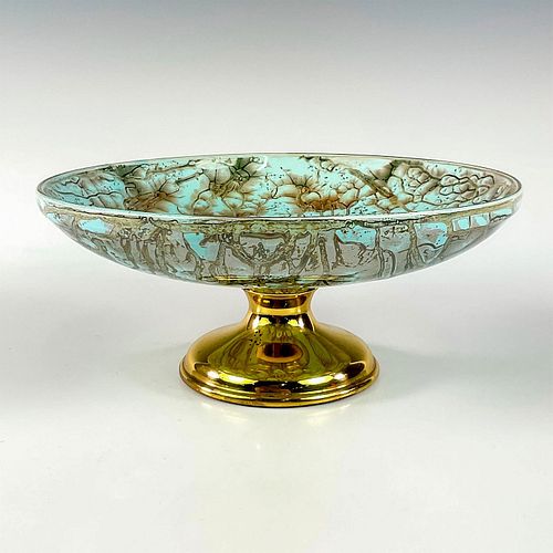 VINTAGE HAND PAINTED DELFT PEDESTAL
