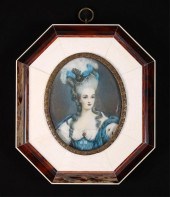 VINTAGE HAND PAINTED PORTRAIT