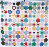 VINTAGE HAND PIECED COLORFUL M