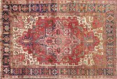 VINTAGE HAND WOVEN HERIZ CARPE
