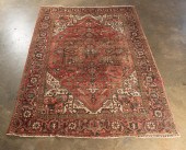 VINTAGE HAND WOVEN HERIZ RUG,