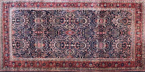 VINTAGE HAND WOVEN WOOL SAROUK