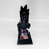 VINTAGE HANDMADE OBSIDIAN STER