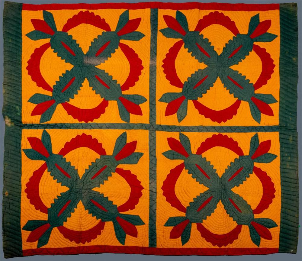 VINTAGE HAWAIIAN PINEAPPLE APPLIQUE