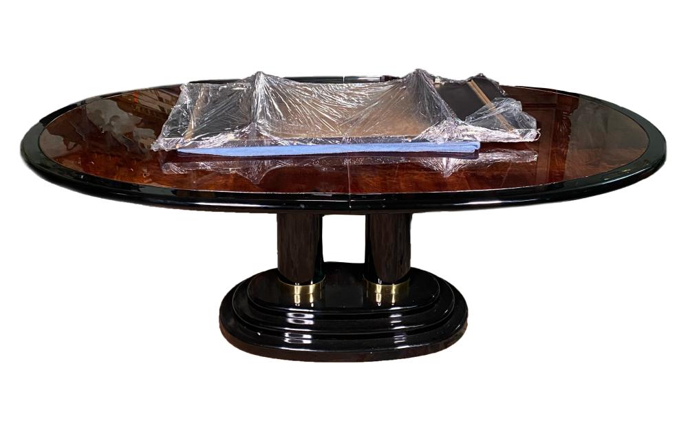 VINTAGE HENREDON BLACK LACQUER &