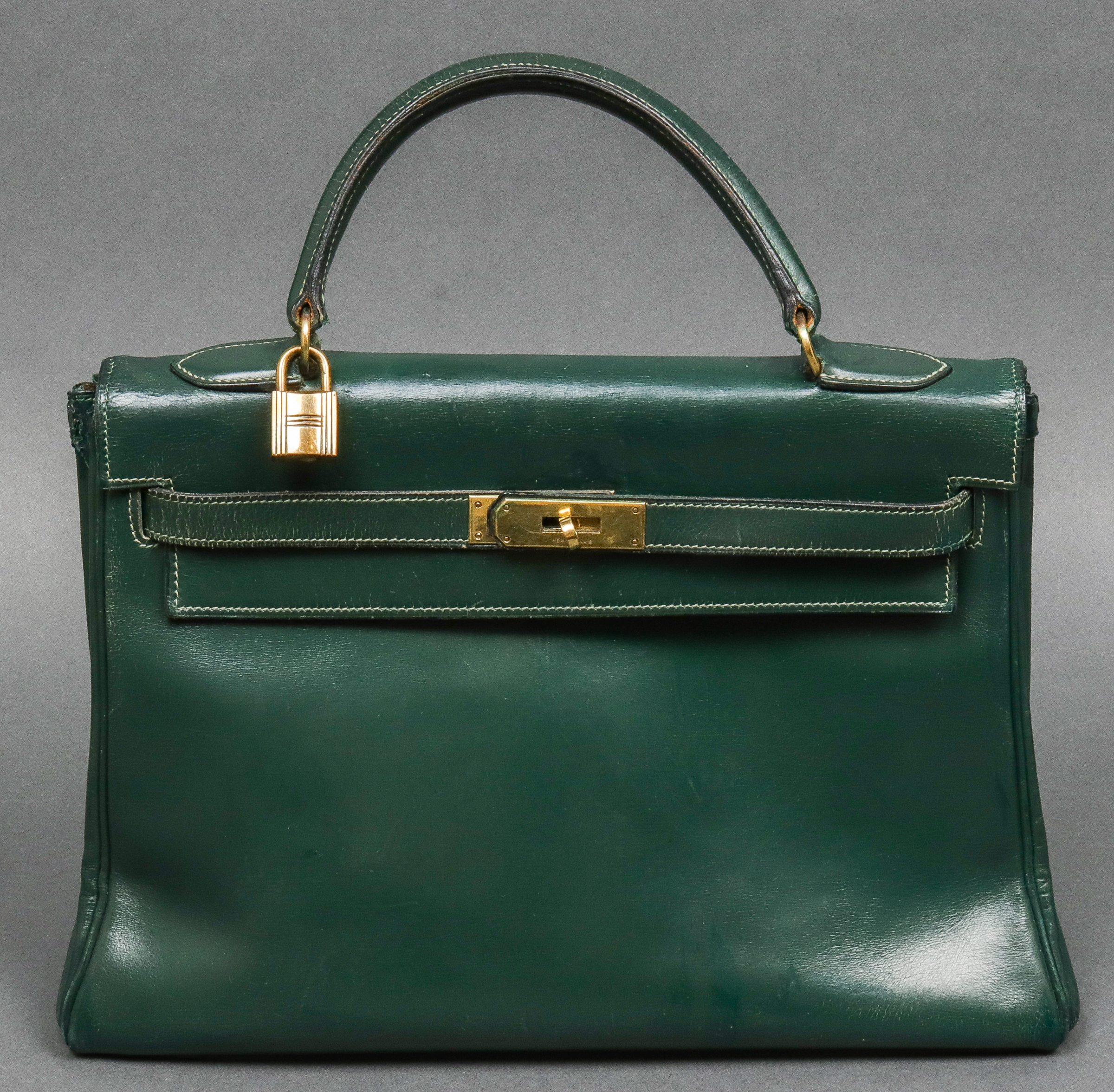 VINTAGE HERMES KELLY LEATHER