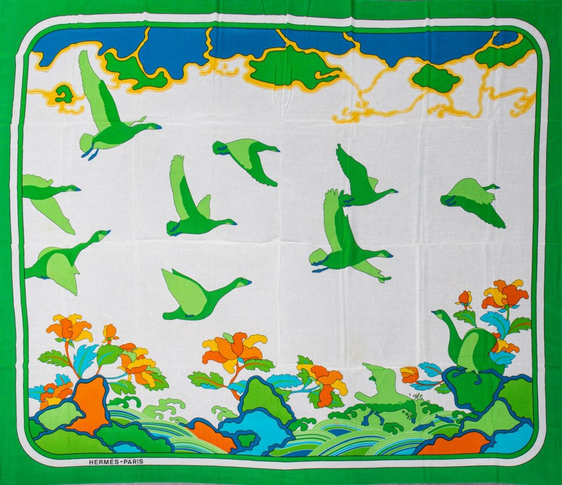 VINTAGE HERMES RECTANGLE SCARF