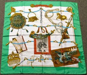 Vintage Hermes silk scarf in