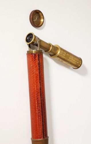 VINTAGE HIDDEN BRASS TELESCOPE