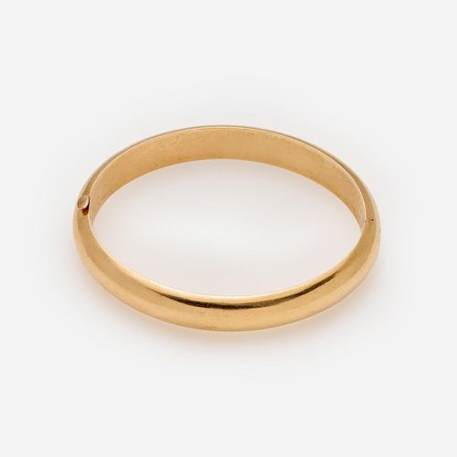 VINTAGE HINGED BANGLE BRACELET IN