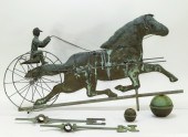 VINTAGE HORSE AND JOCKEY SULKY