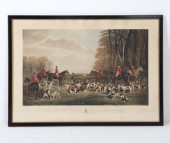 VINTAGE HUNTING PRINT 'THE MEE
