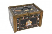 VINTAGE INDIAN WOOD PAINTED MU