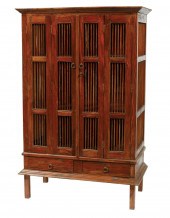 VINTAGE INDONESIAN WOOD CABINE