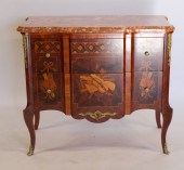 VINTAGE INLAID BRONZE MOUNTED