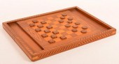VINTAGE INLAID CHECKER BOARD A