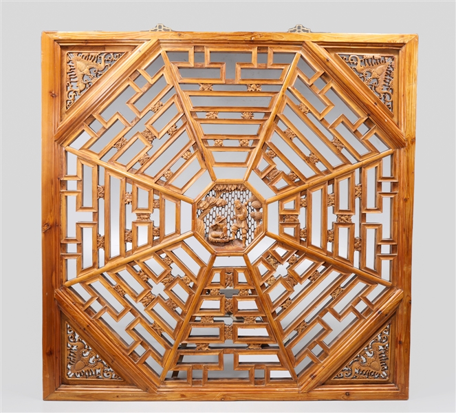 Vintage intricately carved wood