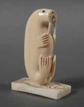 VINTAGE INUIT CARVED SCULPTURE