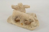 VINTAGE INUIT CARVED WHALEBONE