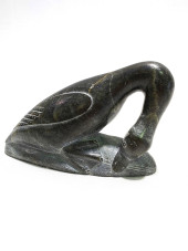 VINTAGE INUIT STONE GOOSE CARV
