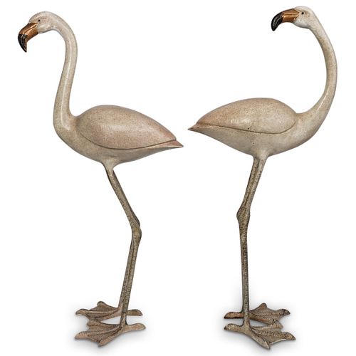 VINTAGE IRON FLAMINGO GARDEN