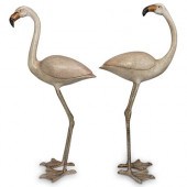 VINTAGE IRON FLAMINGO GARDEN S