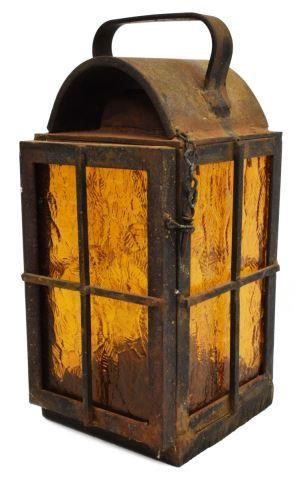 VINTAGE IRON FRAMED KEROSENE/