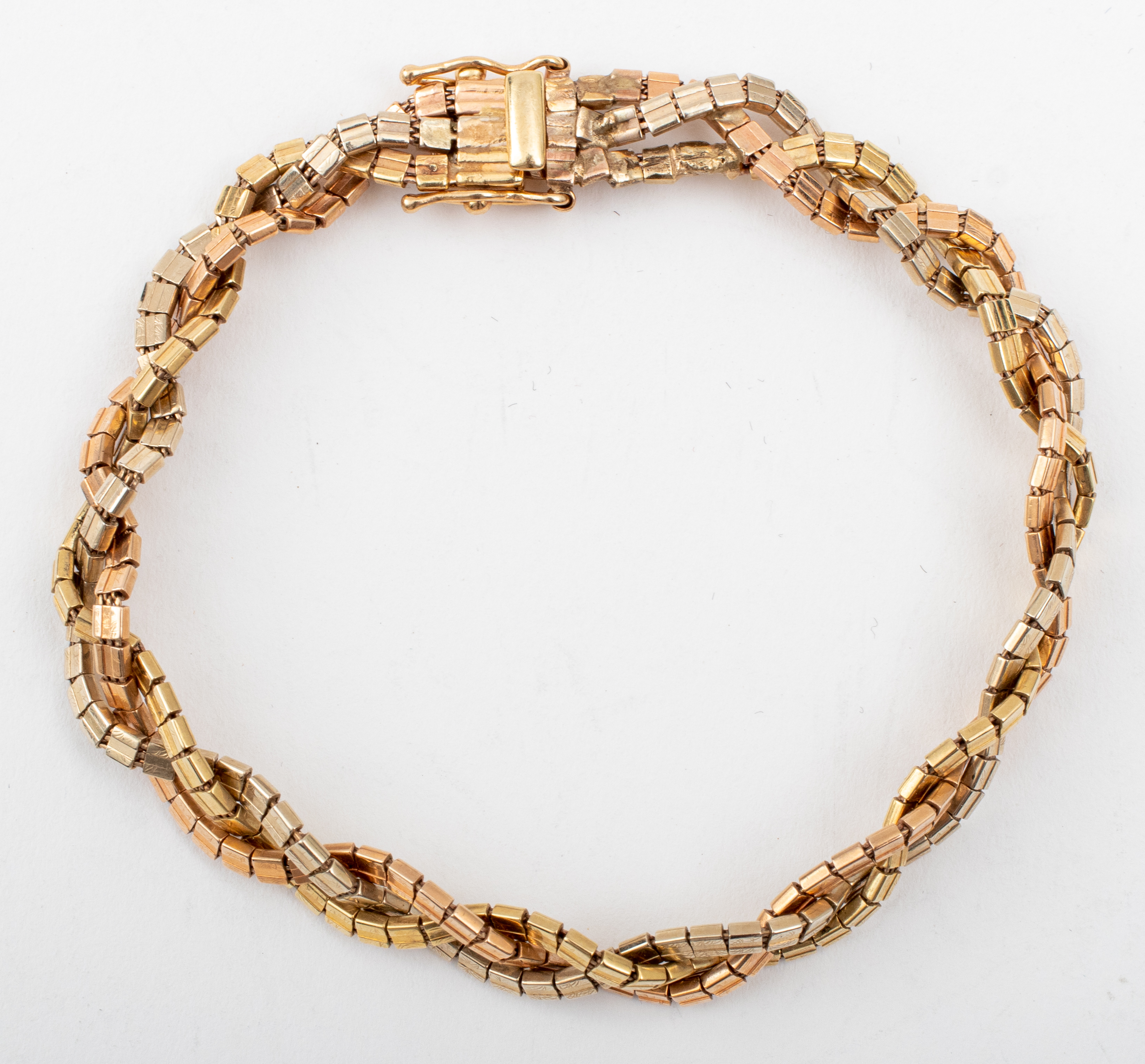 VINTAGE ITALIAN 14K TRI-GOLD