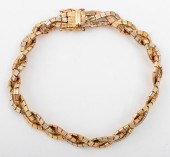 VINTAGE ITALIAN 14K TRI-GOLD W