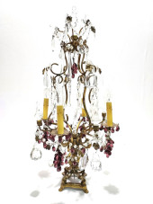 VINTAGE ITALIAN BRONZE & CRYST