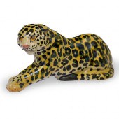 VINTAGE ITALIAN CERAMIC LEOPAR