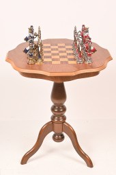 VINTAGE ITALIAN ENAMELED CHESS