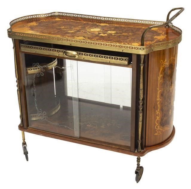 VINTAGE ITALIAN FLORAL MARQUETRY