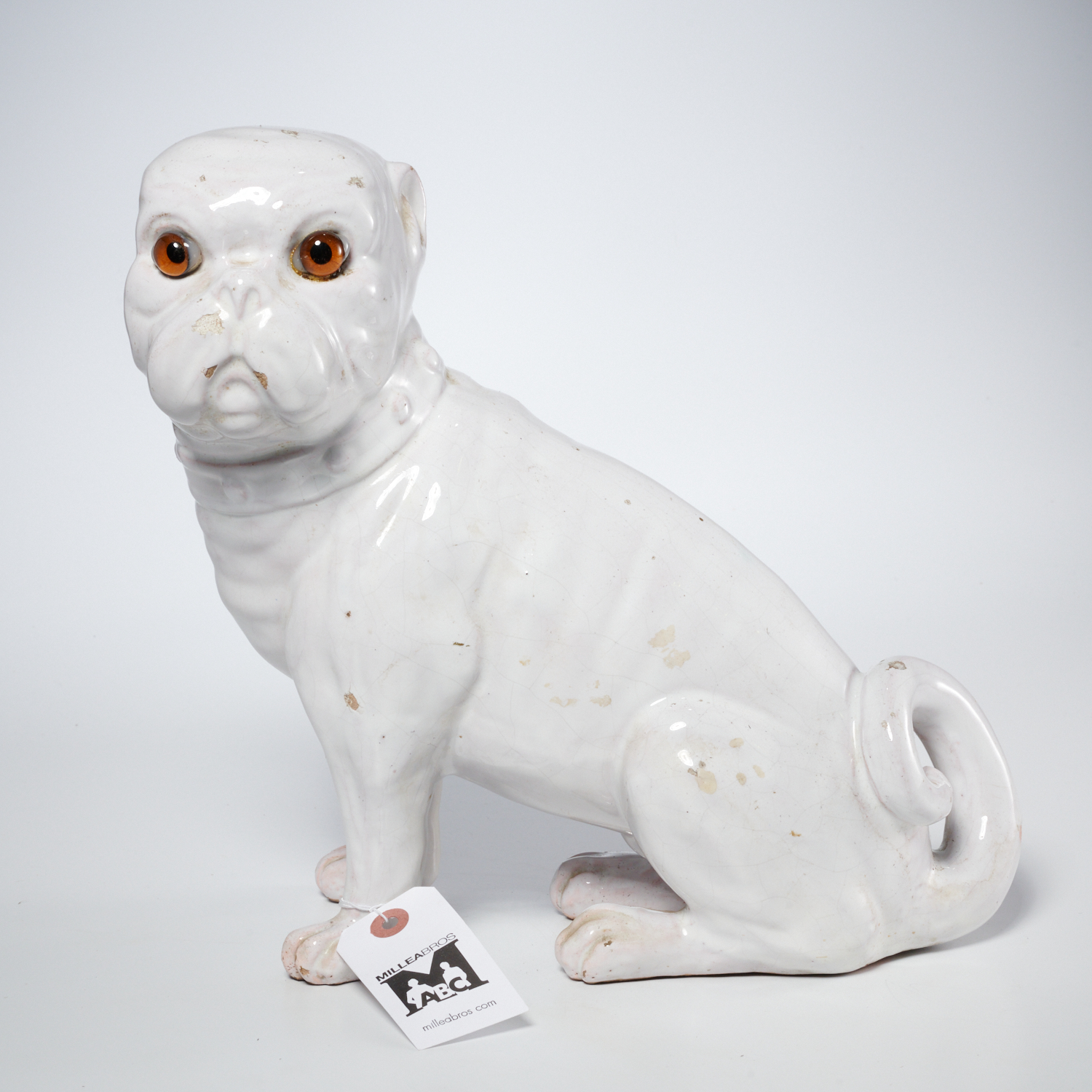 VINTAGE ITALIAN POTTERY FRENCH BULL