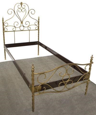 VINTAGE ITALIAN SCROLLED BRASS