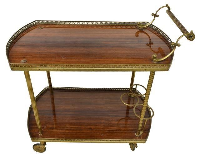 VINTAGE ITALIAN WOOD & BRASS