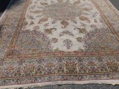 VINTAGE IVORY KIRMAN ROOM SIZE