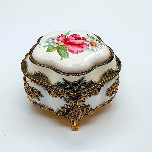 VINTAGE JAPANESE BRASS FLORAL