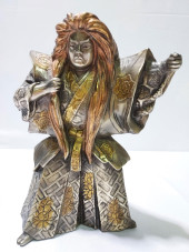 VINTAGE JAPANESE BRONZE KABUKI